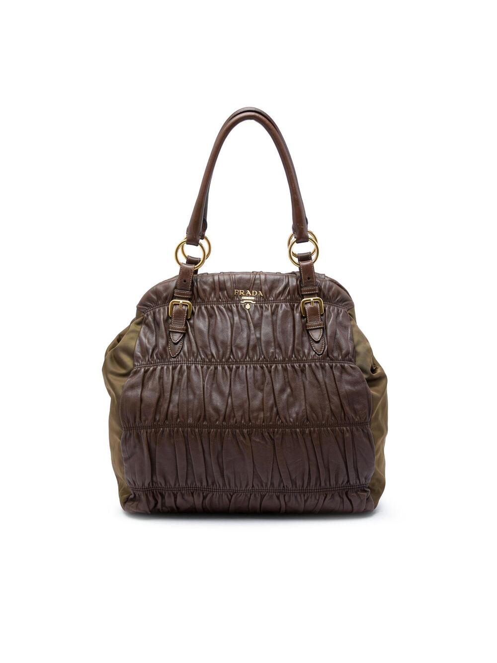 Prada Nappa Gaufre And Tessuto Tote #346661P55B